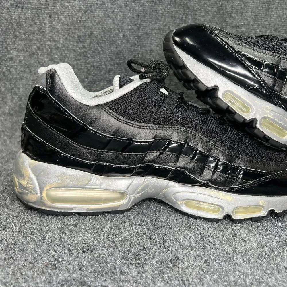 Nike Air Max 95 Shoes Men's Size 12 Black Sliver Vintage Retro Athletic Sneakers